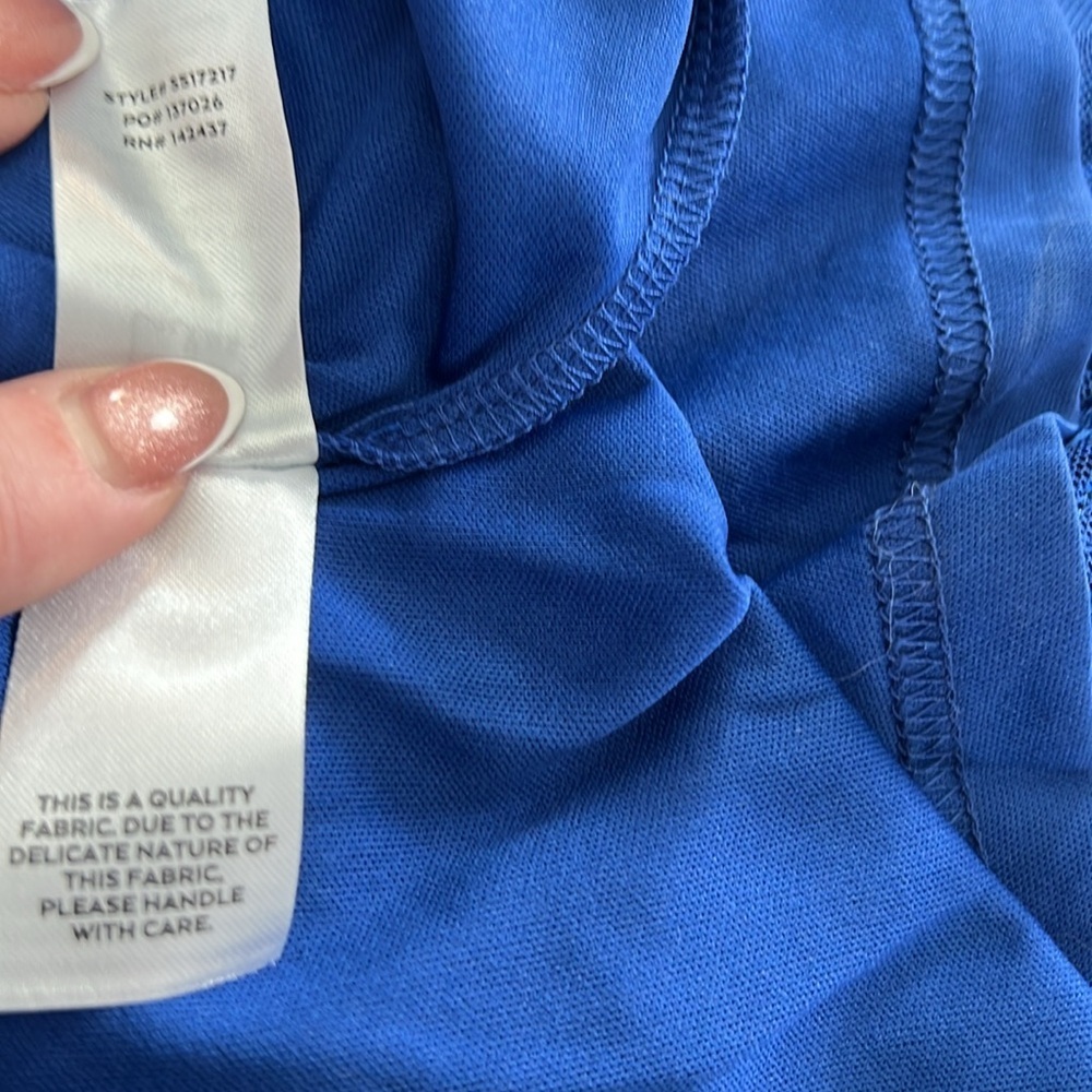 Lulu's Cobalt Blue Sequin Photo Finish High-Low Maxi Dress Gown Size X-Large New - Picture 12 of 15